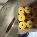Discos abrasivos de algodón amarillos Discos redondos de tela para pulir